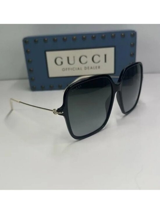 ?- New Authentic Gucci Grey Butterfly Ladies Sunglasses GG1267SA 001 60 main image 12